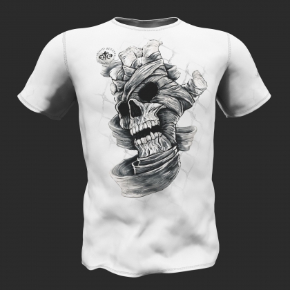 T-Shirt Skull Hand - Rigid Rules # RigidRules.com - t-shirts, clothes, hoodies, leggins